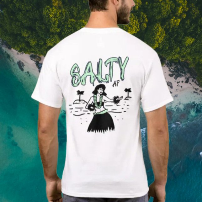 Camiseta Hula Chica por Salty AF (Subido por el creador)