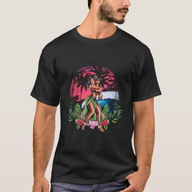 Camiseta Hula Dance Hawaii Hula Dancer Hawaiian Aloha Hawai (Anverso)