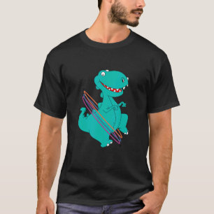 Camiseta Hula Dino Dinosaurio Esperando entrenamiento Fitne