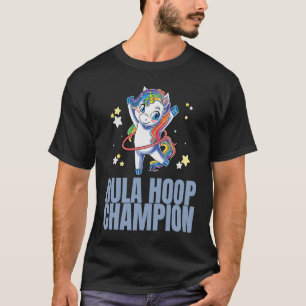 Camiseta Hula Hoop Campeón de Danza Ejercicio de entrenamie