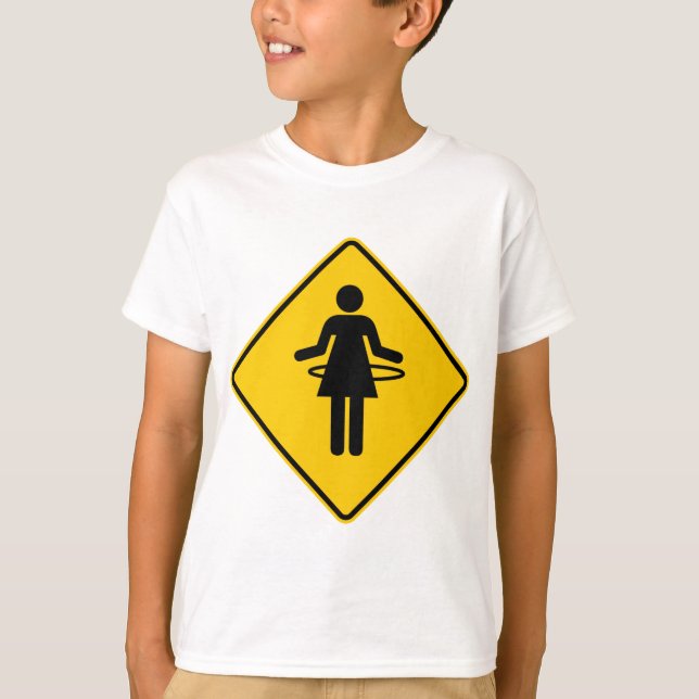 Camiseta Hula Hoop Zone Highway Sign (Anverso)