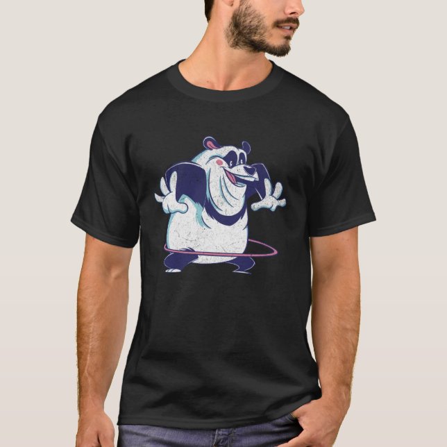 Camiseta Hula Hooping Panda Bear  Sarcastic Cute Panda (Anverso)