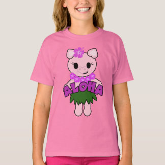 Camiseta Hula Piggy Chicas Baby Doll (Provisto)
