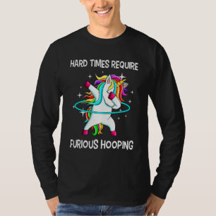 Camiseta Hulahoop Hula Dabbing Hoop Unicorn Dance Furie H