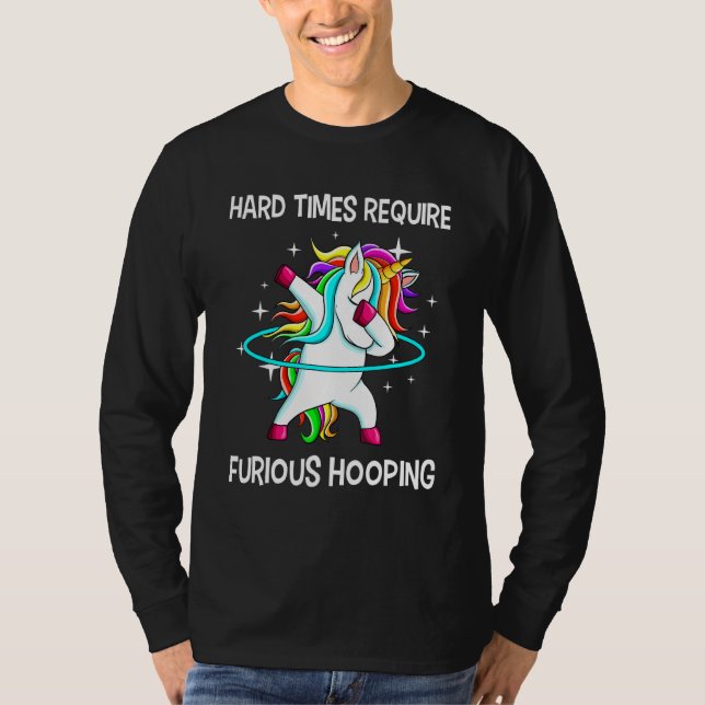 Camiseta Hulahoop Hula Dabbing Hoop Unicorn Dance Furie H (Anverso)