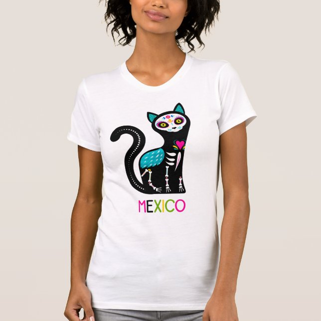 Camiseta Hulk Mexico Sugar Skull Cat (Anverso)