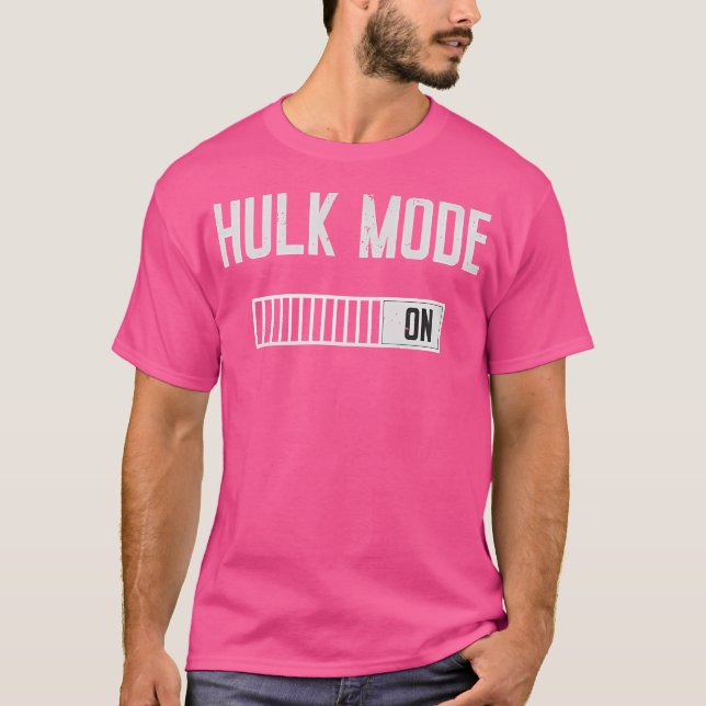 Camiseta Hulk Mode On Shirt  Funny Gym Weightlifting Bodybu (Anverso)