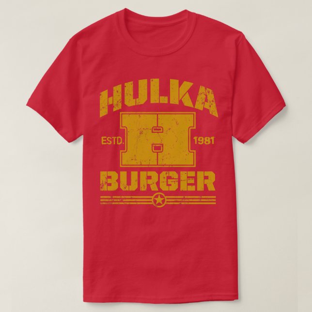 Camiseta HulkaBurger (Diseño del anverso)