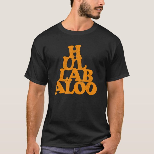 Camiseta Hullabaloo In A Pile Of Letters Worn Effect (Anverso)