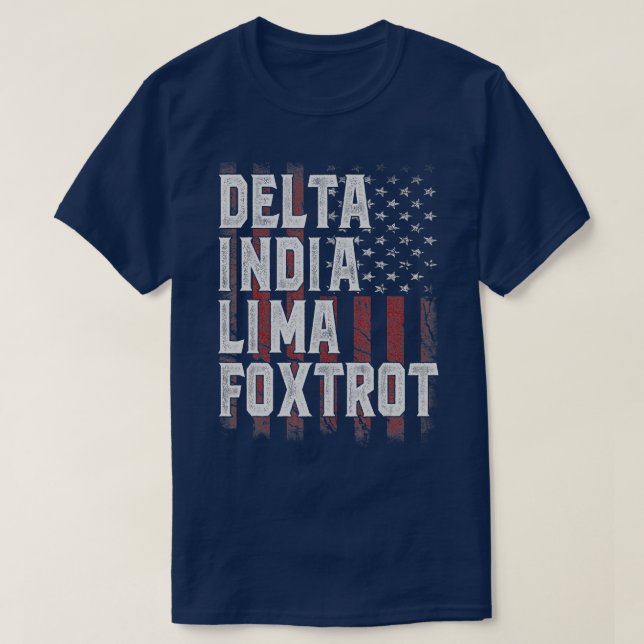 Camiseta Hum: Pabellón de papá de la bandera de EE. UU. (Diseño del anverso)