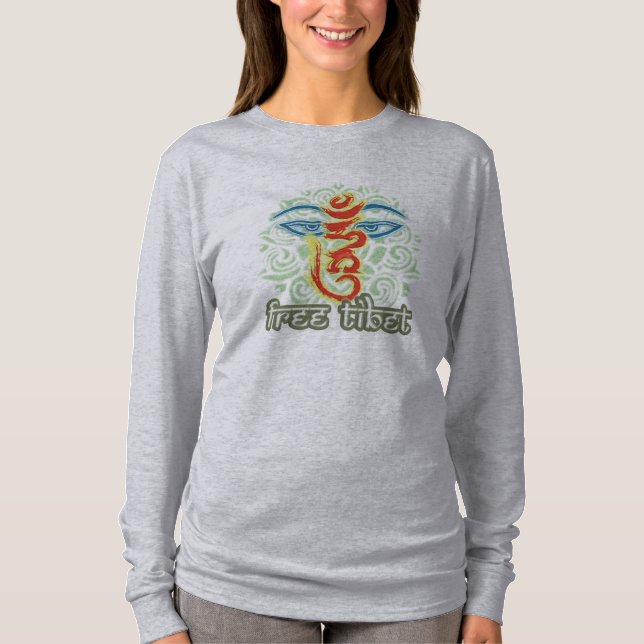 CAMISETA <HUM>- TIBET GRATUITO (Anverso)