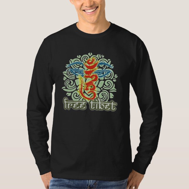 CAMISETA <HUM>- TIBET GRATUITO (Anverso)