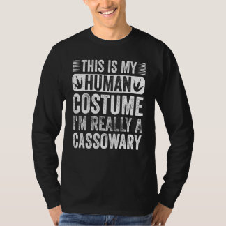 Camiseta Human Costume I'm Really A Cassowary Retro Cassowa