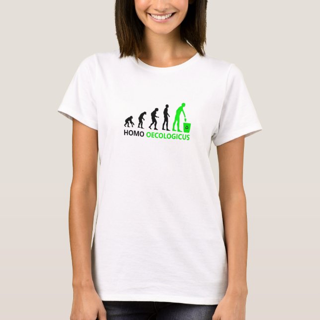 Camiseta Human Evolution And Culture Environment Homo Oecol (Anverso)