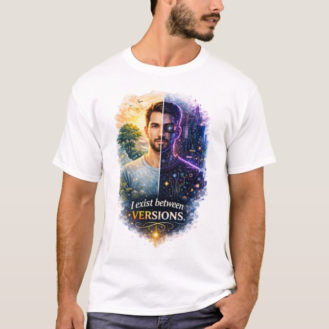 Camiseta Human Future Identity Transformation Art (Anverso)