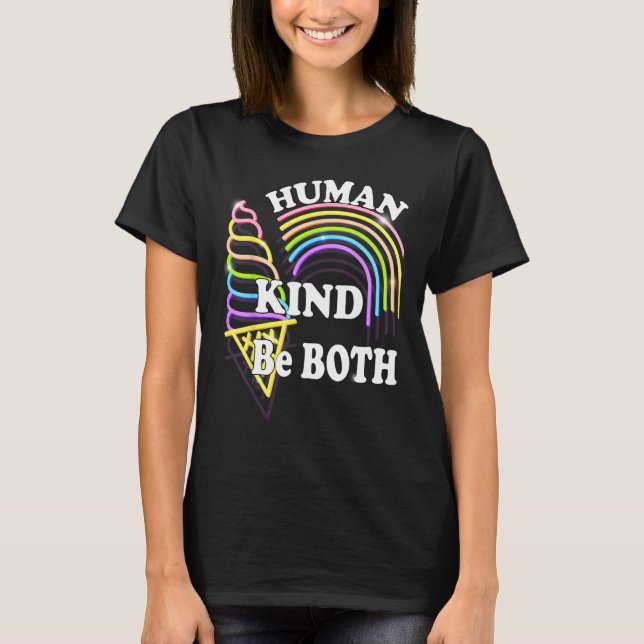 Camiseta Human Kinds Both Equality Humankind Humans Rights  (Anverso)