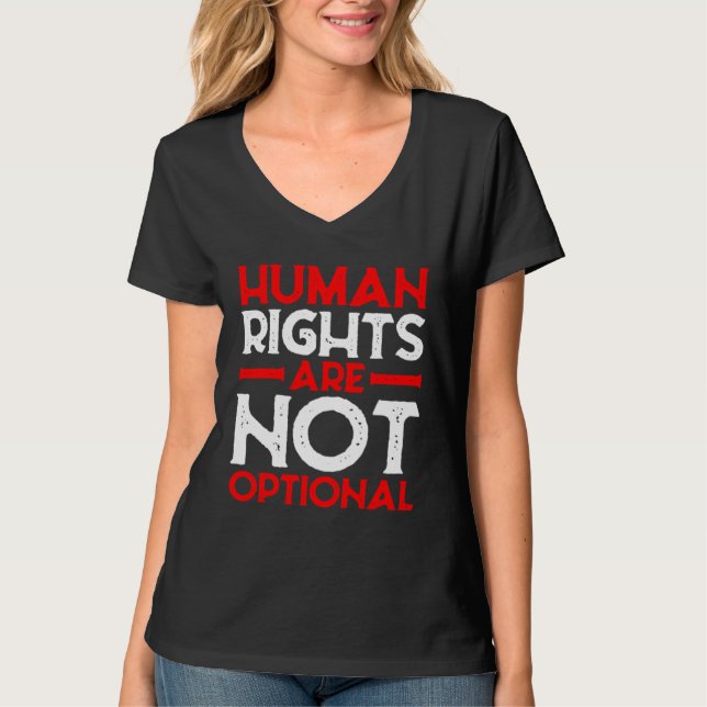 Camiseta Human Rights Are Not Optional (Anverso)