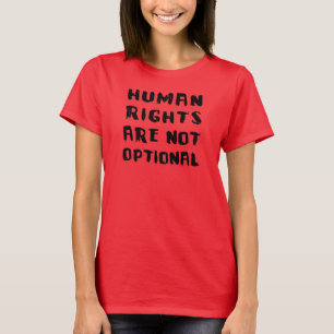 Camiseta Human Rights Are Not Optional Ladies Ringer