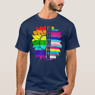 Camiseta HUMAN Sunflower LGBT Bandera Orgullo Gay Mes Orgul