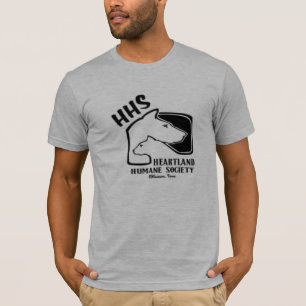 Camiseta humana de la sociedad del centro