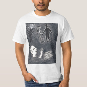 Camiseta humana del contacto que anhela