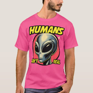 Camiseta Humanas Divertidas No Son Realmente Cute Alien Ovn