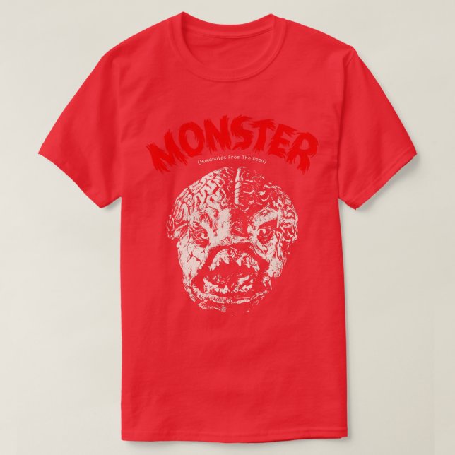 Camiseta Humanioides monstruosos de la película del terror  (Diseño del anverso)