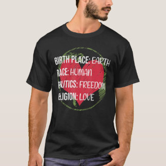Camiseta Humanista orgulloso de su colorida paz