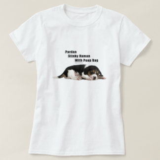 Camiseta Humano Apestoso con bolsa de poop