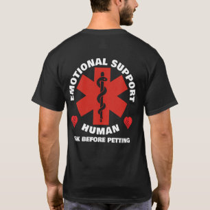 Camiseta Humano de apoyo emocional
