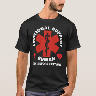 Camiseta Humano de apoyo emocional - delantero