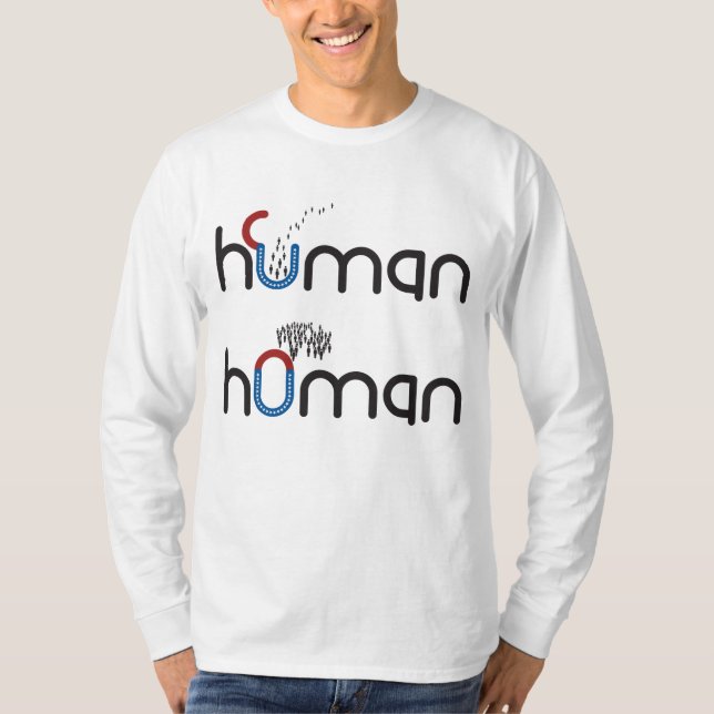 Camiseta Humano frente a Hombres (Anverso)