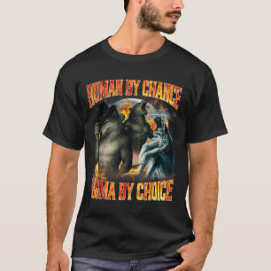Camiseta Humano por casualidad, Sigma por elección, lobo al