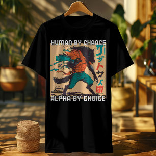 Camiseta Humano Por Oportunidad Alpha Por Elección Guay Fun