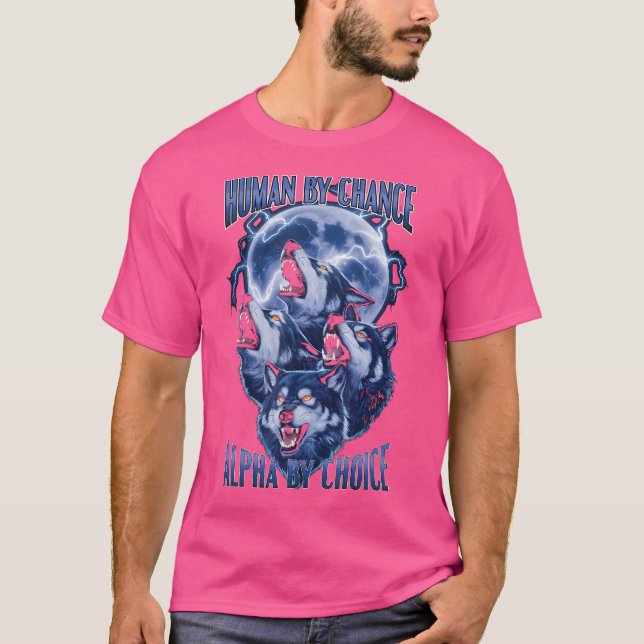 Camiseta Humano Por Posibilidad Alpha Por Elección Funny Wo (Anverso)