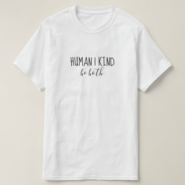Camiseta Humano | Tipo | Ser ambas (Diseño del anverso)