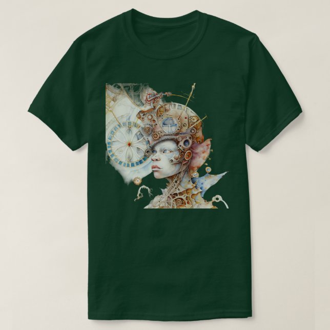 Camiseta Humanoide Steampunk (Diseño del anverso)