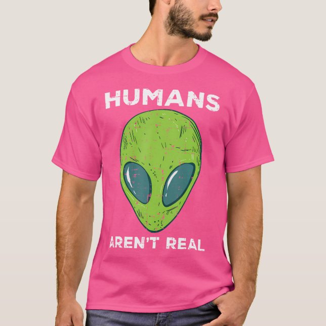 Camiseta Humanos alienados son hombres del espacio de Ufo r (Anverso)