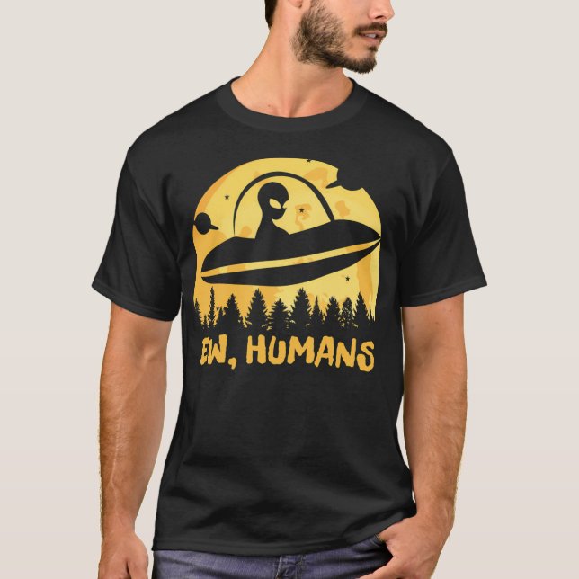 Camiseta Humanos nuevos - Alien divertida (Anverso)