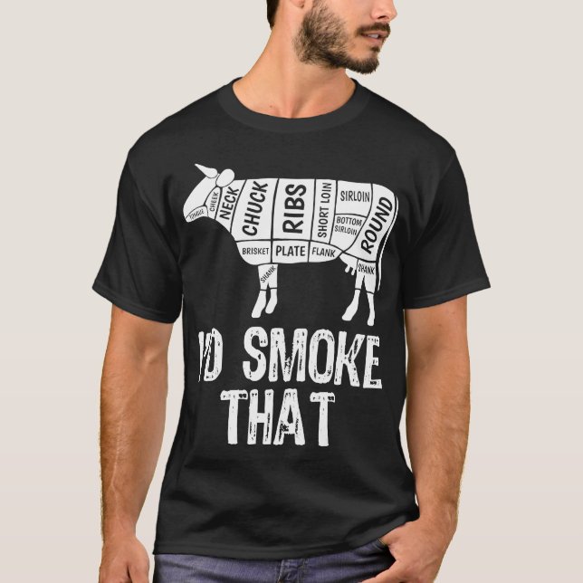 Camiseta Humaría esa parrillada para fumar barbacoa de vaca (Anverso)