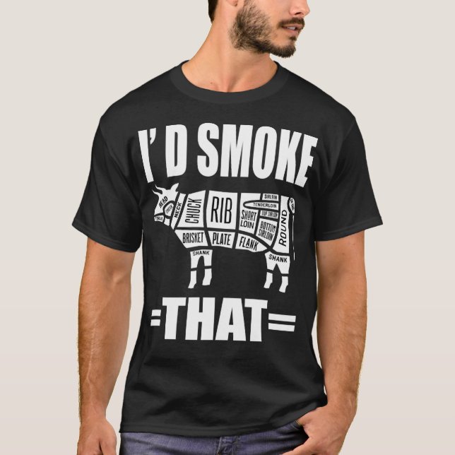 Camiseta Humaría ese gracioso humo de barbacoa (Anverso)