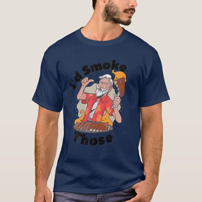 Camiseta Humaría eso | Id Fumar Esos | Funny BBQ Grilli (Anverso)