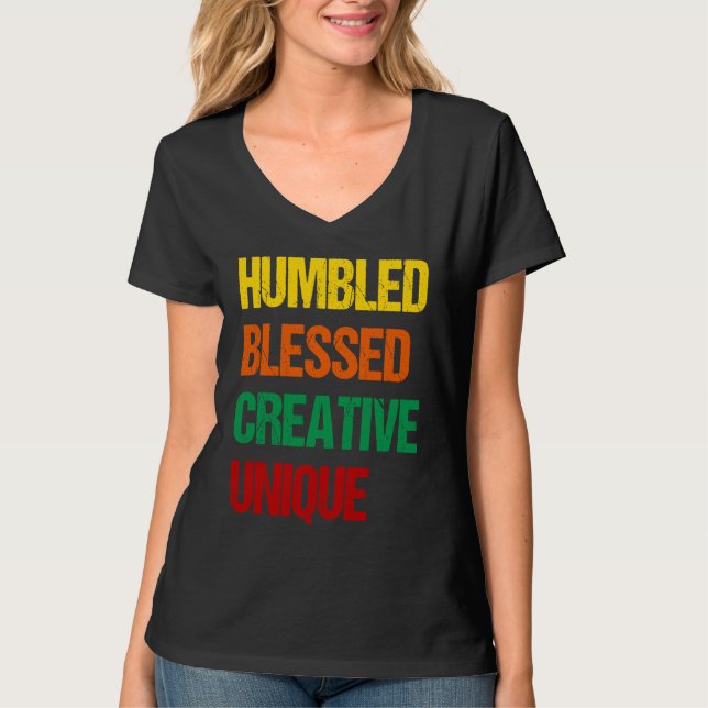 Camiseta Humbled Blessed Creative Unique (Anverso)