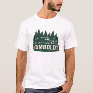 Camiseta Humboldt Bigfoot Camión y Silueta de Bosque