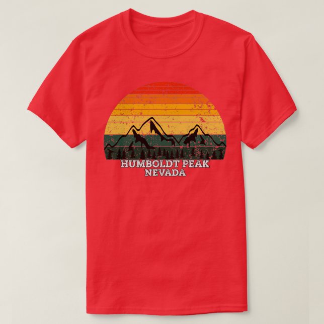 Camiseta Humboldt Peak Nevada (Diseño del anverso)