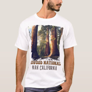 Camiseta Humboldt Redwoods Retro US Vintag estatal de Calif