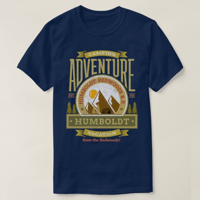 Camiseta Humboldt Redwoods State Park Redwood Highway Souve (Diseño del anverso)