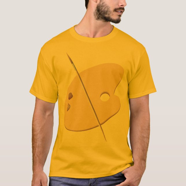 Camiseta humeante de la paleta del artista (Anverso)