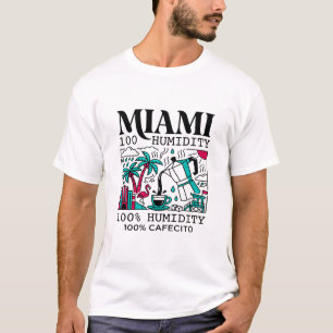 Camiseta Humedad de Miami y café fresco Cafecito