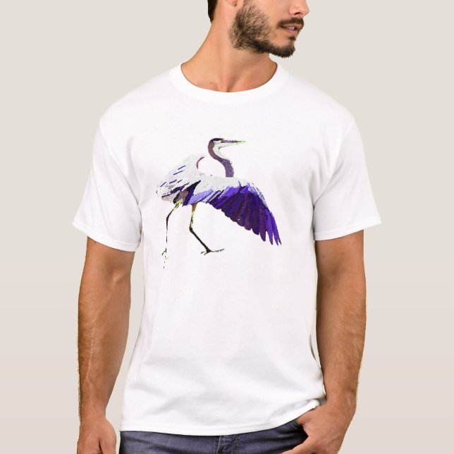 Camiseta Humedales de los animales de la fauna del pájaro (Anverso)